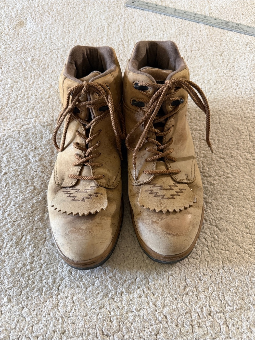 Roper Brown Leather Men's Chukka Boots Size 10